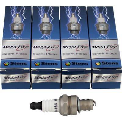 Mega-Fire Spark Plug SE-CMR7H - Pack of 4, Resistor Type, Branded Box