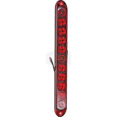 15" Red LED Stop Tail Turn Light - Thinline, Impact-Resistant, 12V