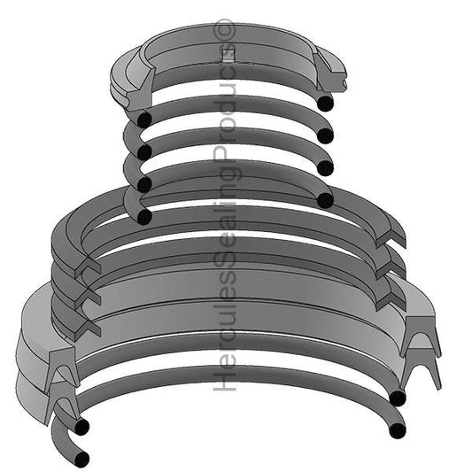 Pneumatic Seal Kit for Vickers/Eaton TE/TF Series, 5/8 Rod, 2 Bore, Nitrile