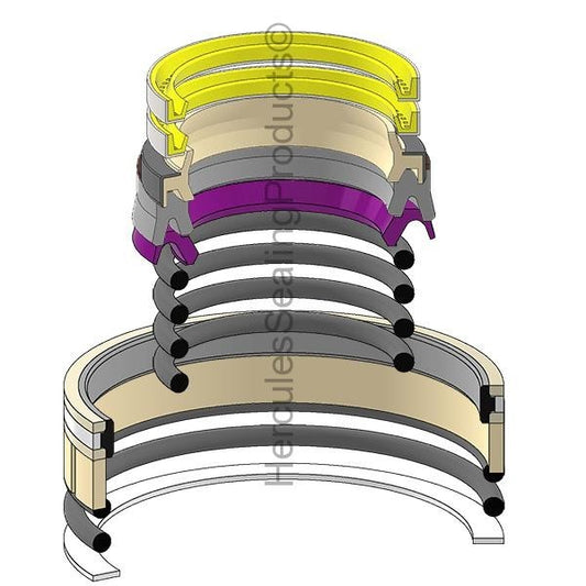 Boom Lift LH Cylinder for Komatsu WA200-8 Wheel Loader, 70x125mm, 721-98-03100