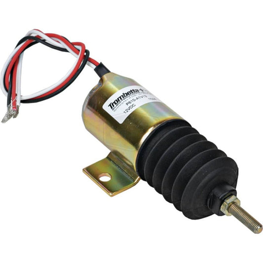 12V Pull Solenoid, New, 3 Terminals, Copper Contact, 1" Stroke, High Current
