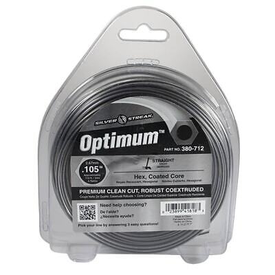Trimmer Line 0.105" Diameter 112' Length Hex Shape 1/2 lb. Donut Gray