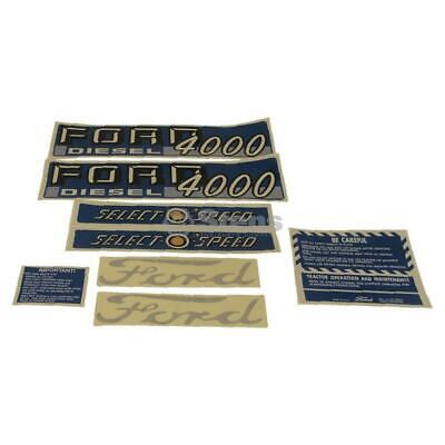 Decal Set for Ford 4000 Diesel 1962-1964 Select-O-Speed 4 Cyl
