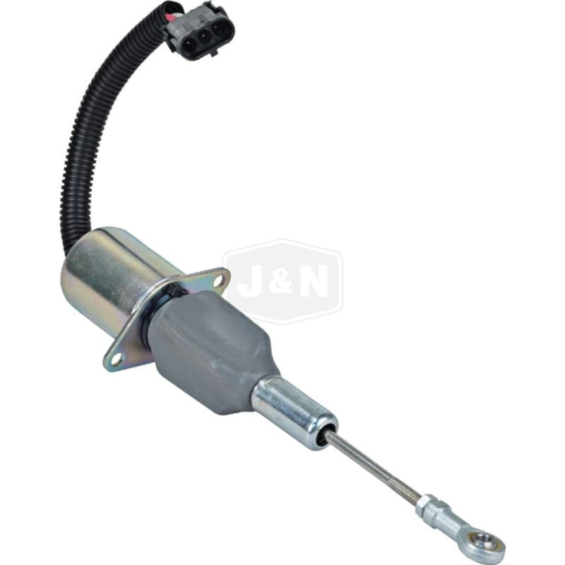 12V Shutdown Solenoid for John Deere Tractors & Equipment, New, 3 Terminals