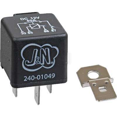Mini Relay 4 Term 12V 40A SPST Continuous Duty with Mounting Bracket