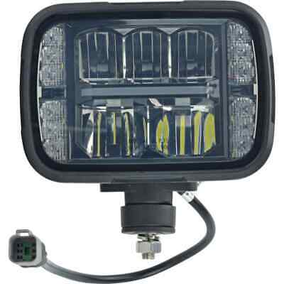 5x7 LED Headlight for Snow Plow - Heated, White, Rectangular, DOT Approved