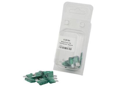 30A Green Blade Fuses - 10 Pack Snap Pack for Automotive Use