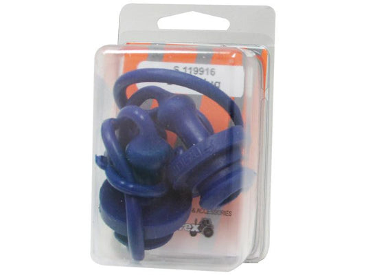 Blue PVC Dust Cap 3/8" Male Fits TM38 - Pack of 2