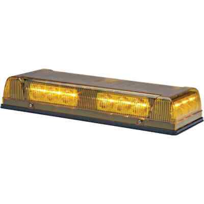 Amber Mini Light Bar 17" LED 30 Patterns Low Profile Permanent Mount