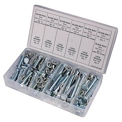 108 Piece Blade Bolt Kit - 3/8"-24 Sizes, Grade 5, Lock Washers Included