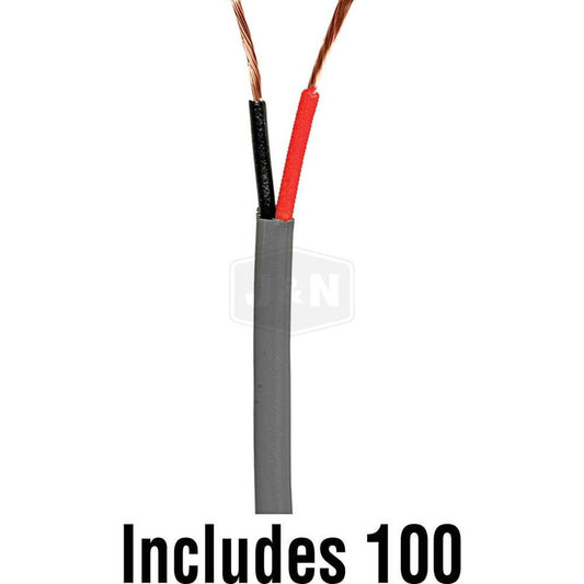 12GA Jacketed Duplex Wire 100' Black/Red PVC Insulation - SAE J1128
