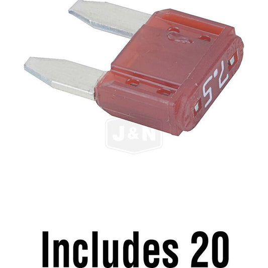 Bladed Fuse 6-36V 7.5A ATM Series - Brown Plastic Body - Boxed