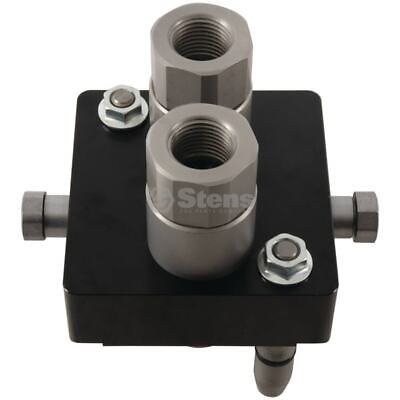 2 Port Male Multi Port Coupler 1/2" NPT High Resistance Steel LSQ-DL2-04PF-G1/2