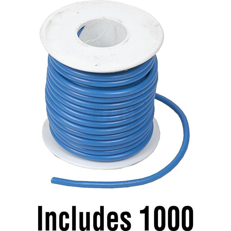 18Ga GXL Primary Wire 1000' Blue XLPE Insulation SAE J1128 0-60 VDC