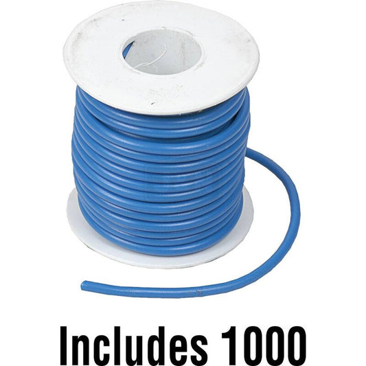 18Ga GXL Primary Wire 1000' Blue XLPE Insulation SAE J1128 0-60 VDC
