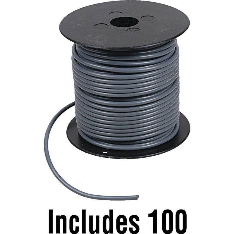 18GA Primary Wire 100' Gray PVC Insulated GPT SAE J1128 Electrical Wire