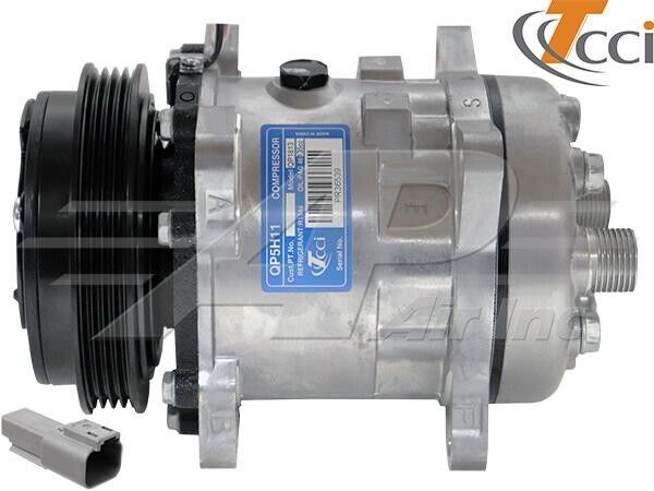 7363379 OE TCCI SD5H11 Compressor Fits Bobcat, 4 Groove Clutch - 1 Year Warranty