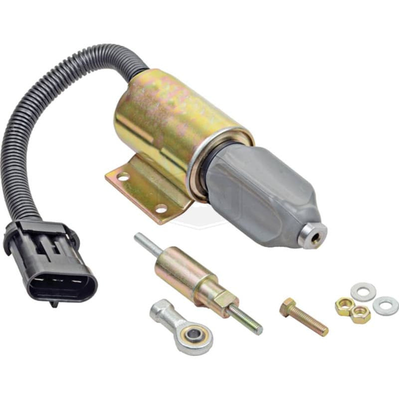 Shut Down Solenoid for Ford 12V, New, 3 Terminals, Continuous Duty Cycle