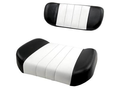 Black & White Seat Cushion & Back Rest for Case IH Tractors 2424 2544 2656