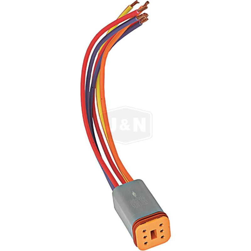 6-Pin Connector Lead for Ignition Terminal, 142mm Length, 6 Wires