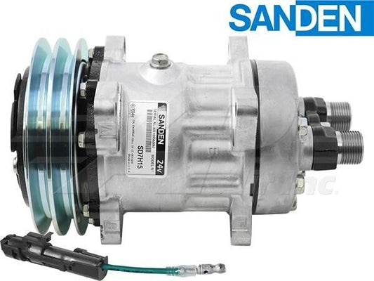 86983967 New OEM Sanden Compressor Fits Case New Holland Wheel Loaders & Dozers