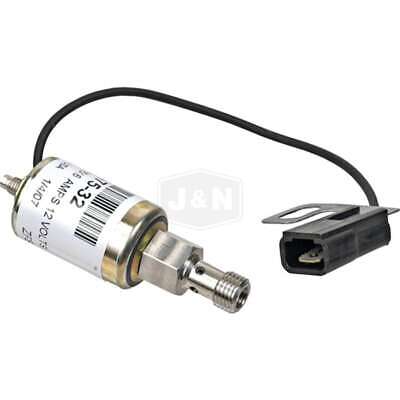 Fuel Shut-Off Solenoid 12V New Intermittent Duty Cycle Copper Terminals