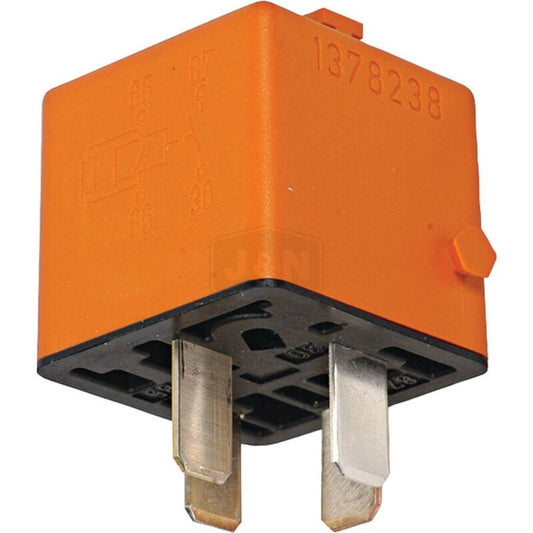 12V 30A Mini Relay with Mounting Bracket - 4 Terminals, Normally Open