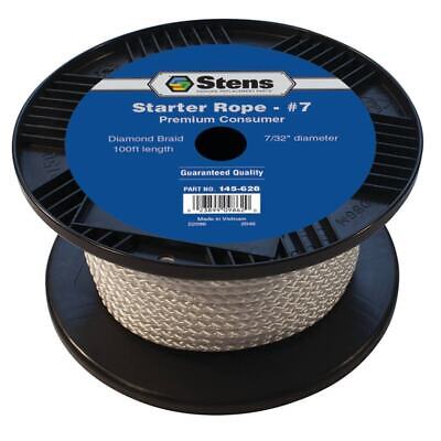 100' Diamond Braid Starter Rope for 4-Cycle Engines, Heavy-Duty, 7/32"