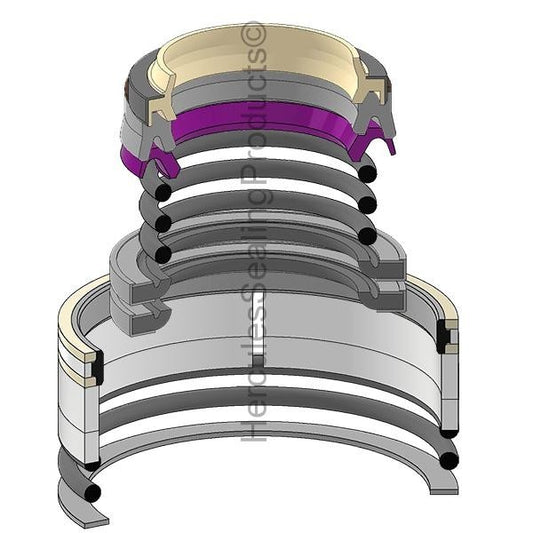 Blade Lift LH Cylinder for Komatsu D65PX-18 Dozer, 65mm Rod, 90mm Bore