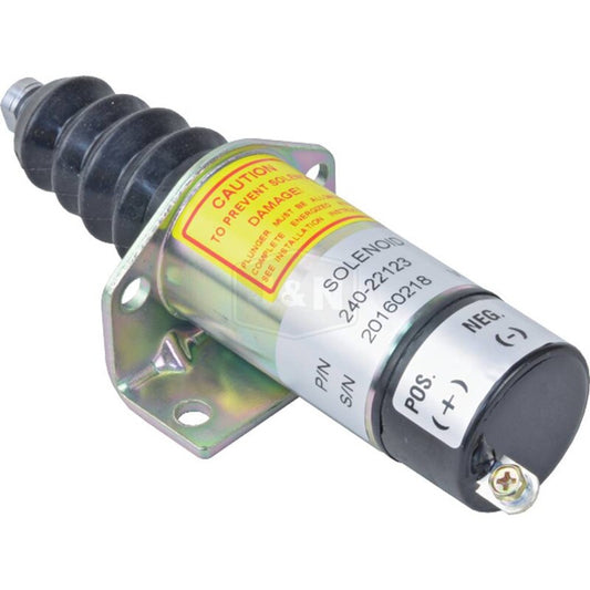 12V Shutdown Solenoid for Arrowhead FSS0079, New, Intermittent Duty Cycle