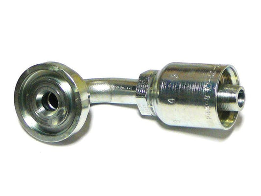 Pioneer 1/2" x 90Ã‚Â° Swept Flange - Dimensions A77 B42 E42 H - Parker Compatible