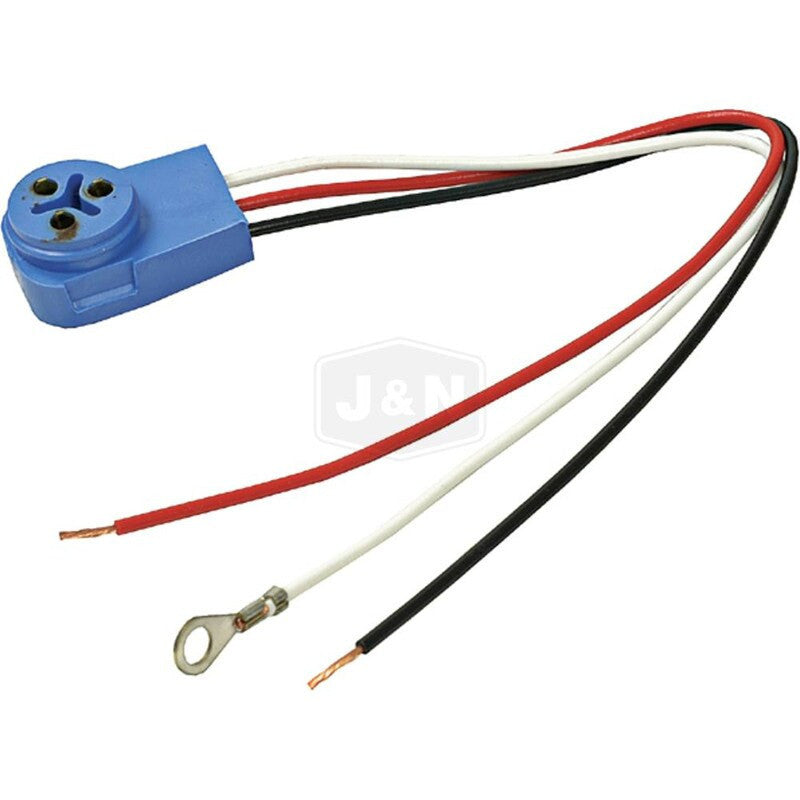 11" Light Pigtail, Blunt-Cut Wires, Dual Function, O-Ring Seal, 90Â° Plug