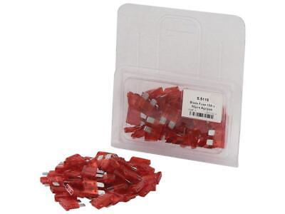 10A Blade Fuses - 50 pcs Red Snap Pack for Automotive & Electrical Use