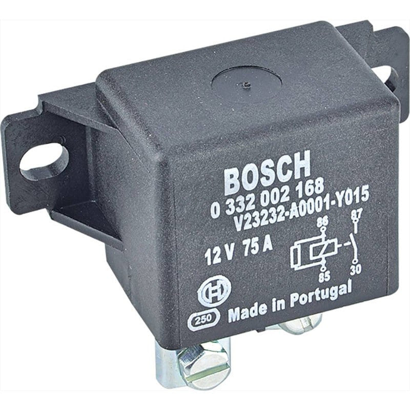 12V 75A Power Relay SPST Continuous Duty with Mounting Bracket & Contacts