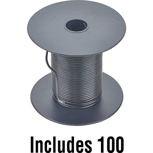 22GA Primary Wire 100' Black PVC Insulated GPT SAE J1128 0-60V