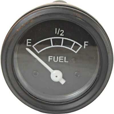 Fuel Level Gauge 2" Lighted Black Face Three Post Design 12 Volt