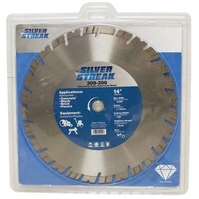 14" Turbo Segmented Blade for Hi-Speed Saws, Wet/Dry Cutting, 5460 RPM