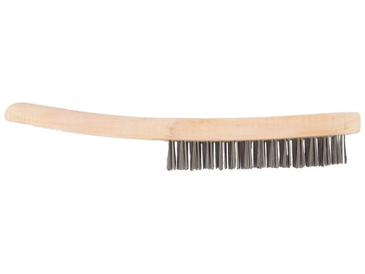 ABRACS 4 Row Wire Brush 11" x 1-5/32" for Rust, Metal, Paint & Concrete