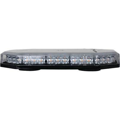 14" Magnetic LED Amber Light Bar - 360 Flashing, Multiple Patterns, 10-30V