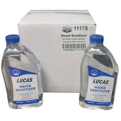 Hand Sanitizer 80% Alcohol - 6 x 64 oz Bottles - Fast-Acting, Moisturizing
