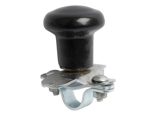 Black Aluminium Wheel Spinner - 0Ã‚Â° Degrees, Vinyl Covered, Universal Fit