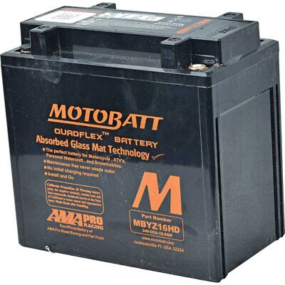 12V Motorcycle Battery MBYZ16HD for Harley, Honda, Kawasaki, Suzuki, Yamaha