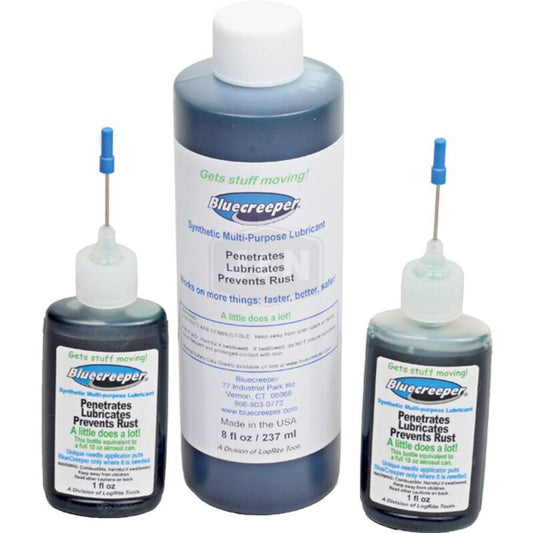 Multi-Purpose Synthetic Lubricant Blue Creeper Kit - 2x1oz & 8oz Refill