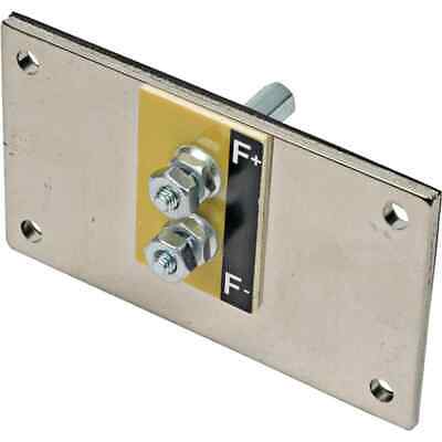 Brush Holder Cover Plate for Alternators - Metal, 4 Holes, 2 Terminals
