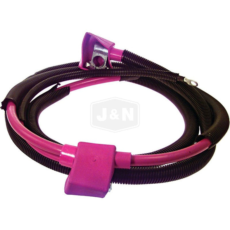 115" Dual Ford Battery Cable, Pre-Made, 2/0 & 6 Gauge, Right Elbow & Lug