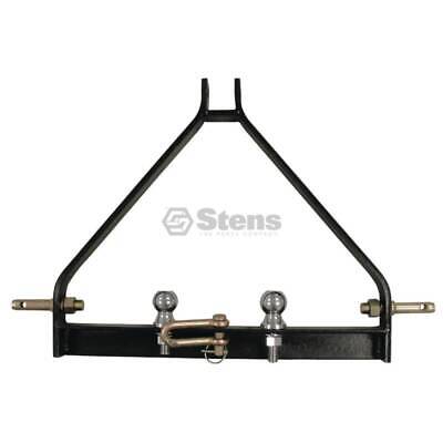 A-Frame Hitch with 1 7/8" & 2" Balls, Cat 1, Includes Clevis
