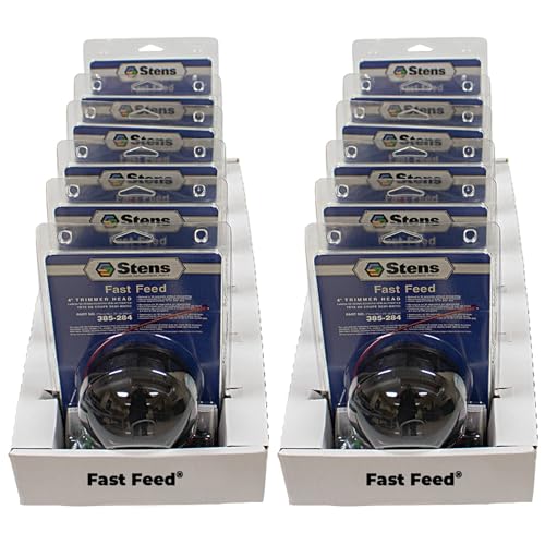 Stens Fast Feed Trimmer Head Shop Pack 385-284-12 Replacement For Homelite BCH20, 24, 32C, 32CD, 32CDI, 33, 33B, 33DI, 33TO, 40, 48, FK514, HBC-30/B, HBC38, 40, 48, HK-15 375