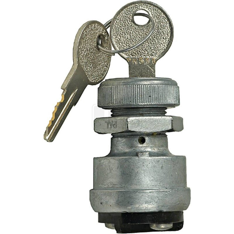2-Position Ignition Switch 12V with 2 Terminals & Threaded Mounting