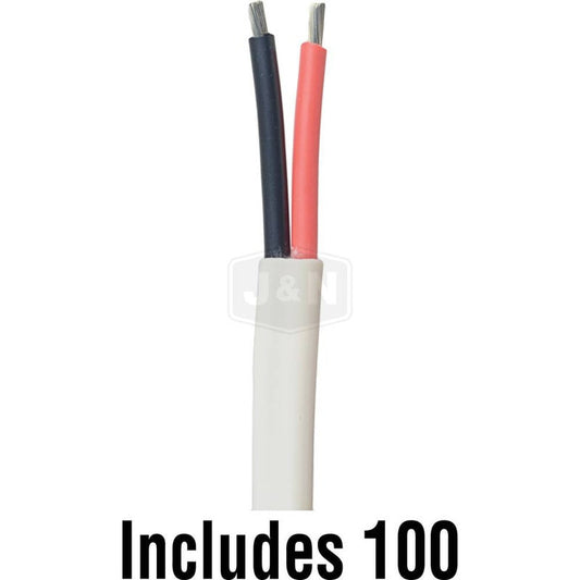 14GA Jacketed Duplex Wire 2WIR Marine 100ft Red/Black PVC UL 1426