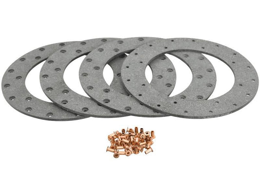 Brake Lining Kit for Zetor Tractors 230mm Disc, 150mm ID, 4.5mm Thick